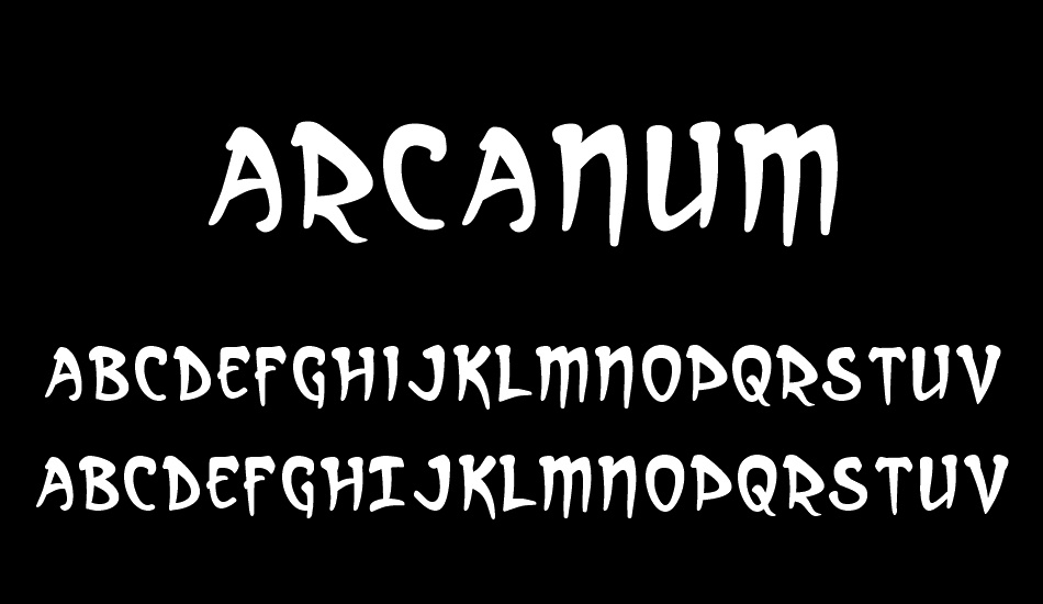 Arcanum font