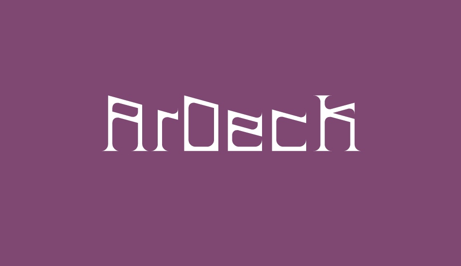 ArDeck font big