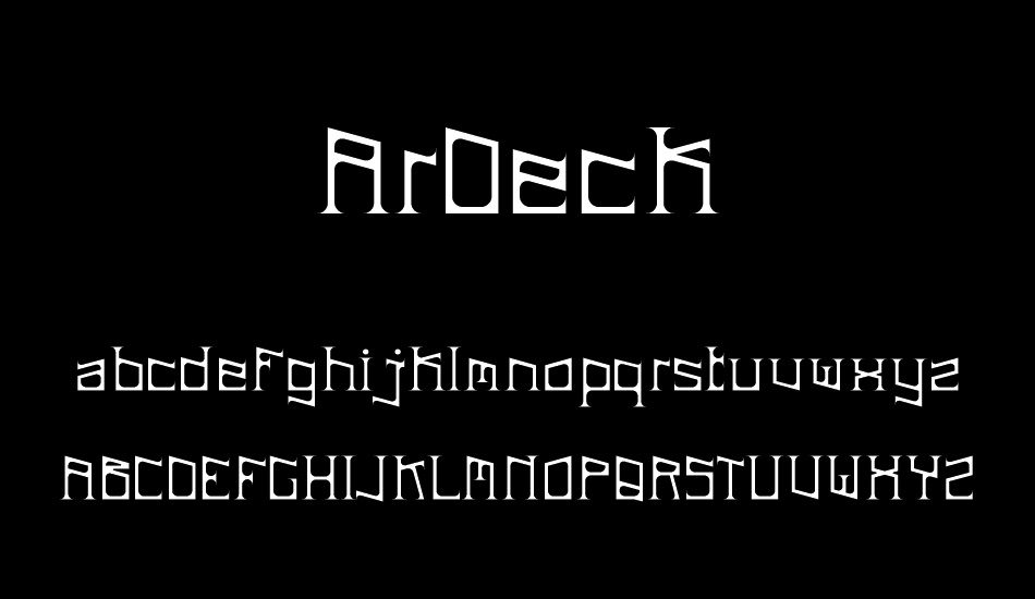 ArDeck font