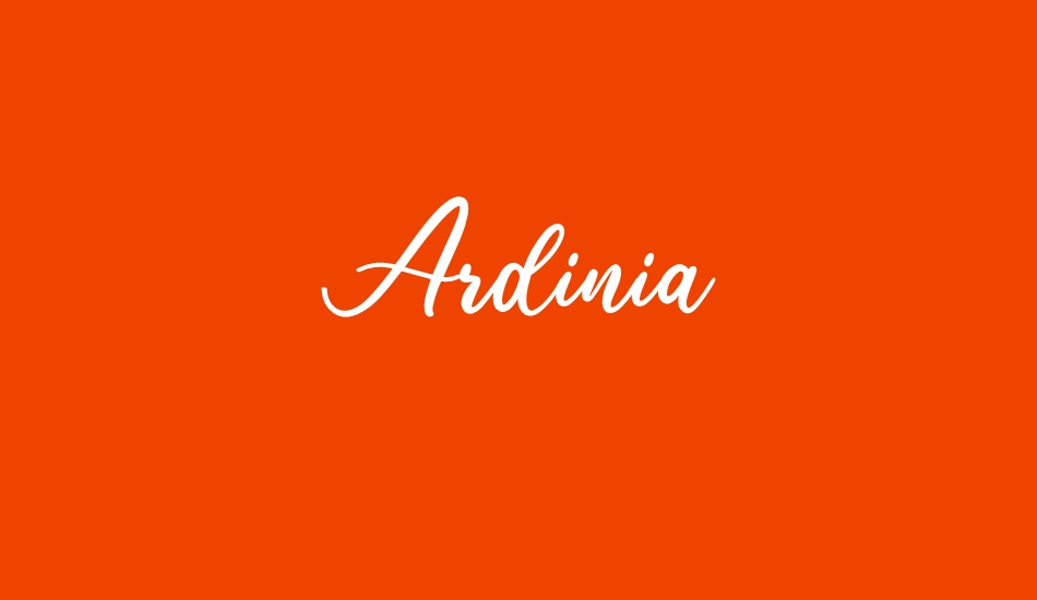 Ardinia Demo font big