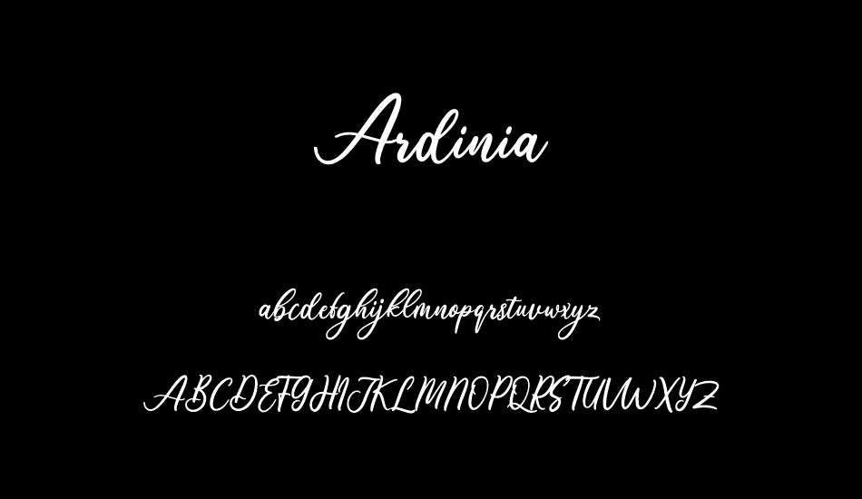 Ardinia Demo font