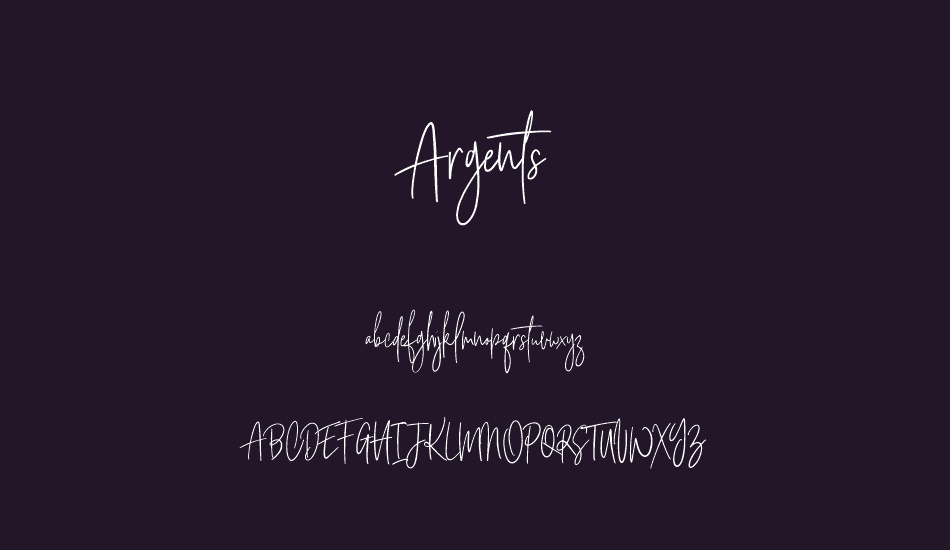 Argents Free font