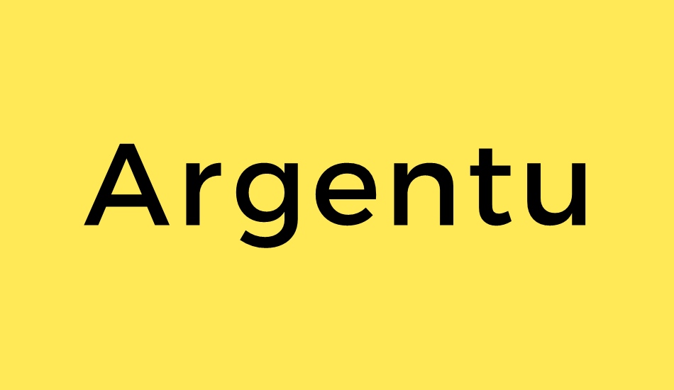 argentum-sans font big