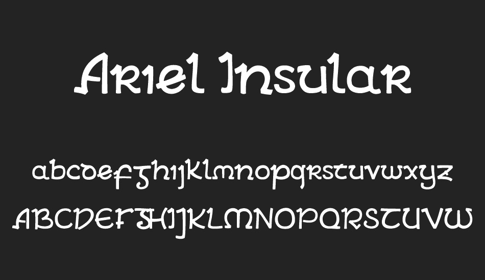 Ariel Insular font