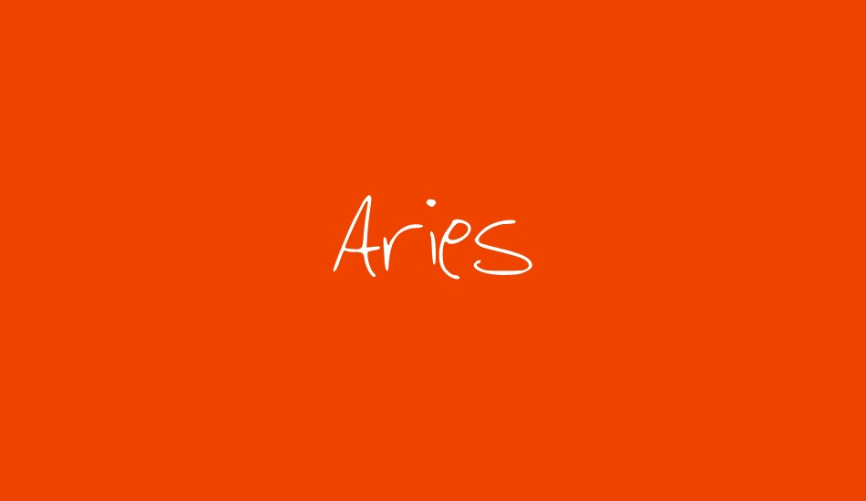 Aries font big