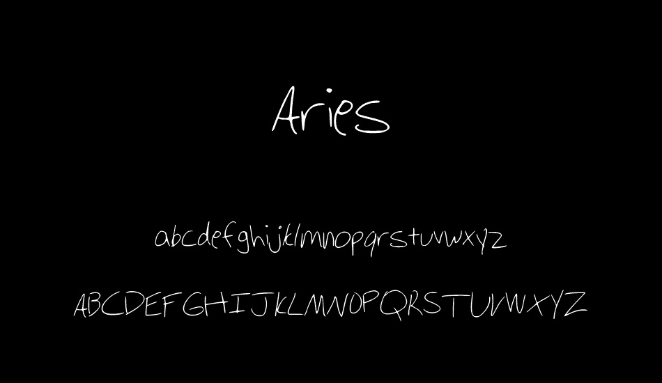 Aries font