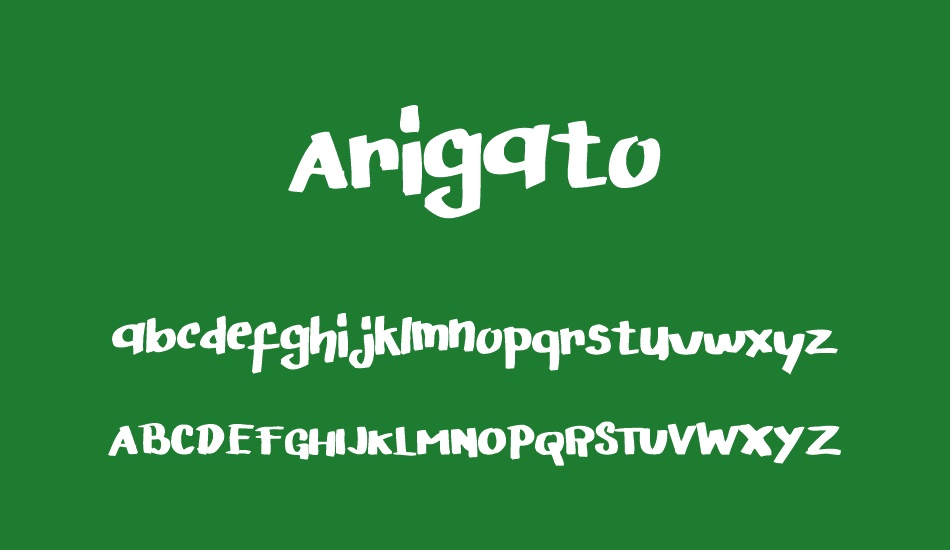 Arigato font