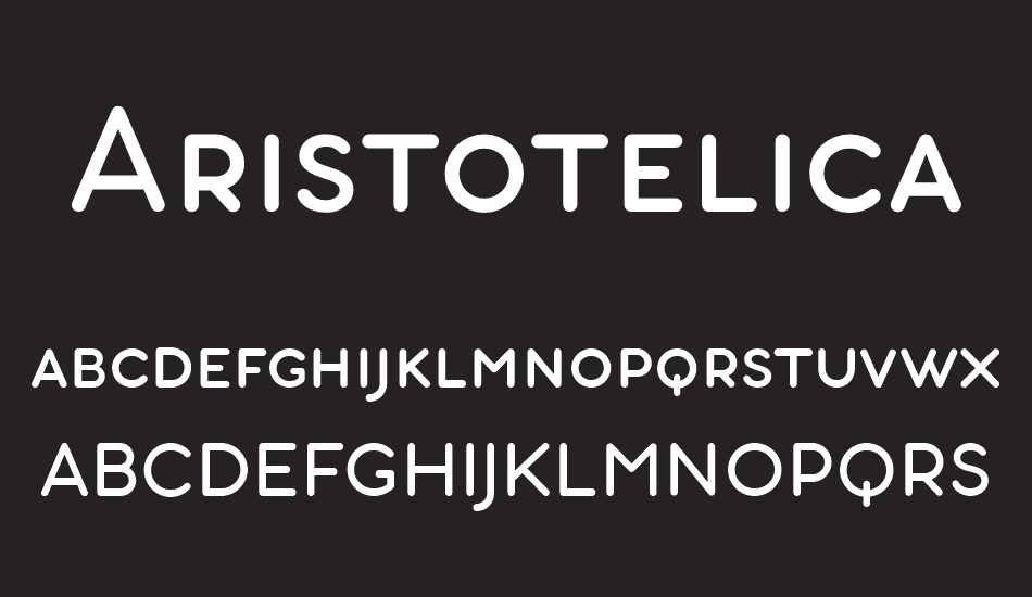 aristotelica-small-caps font