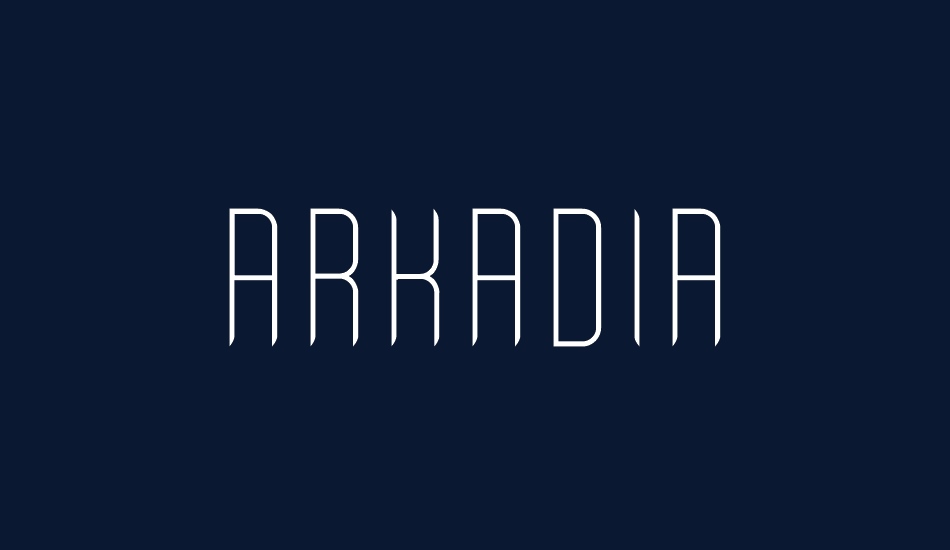 Arkadia font big