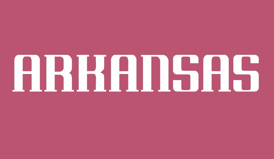 Arkansas font big