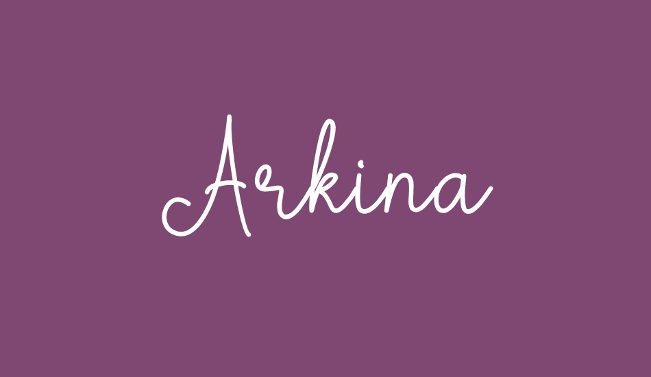 Arkina font big