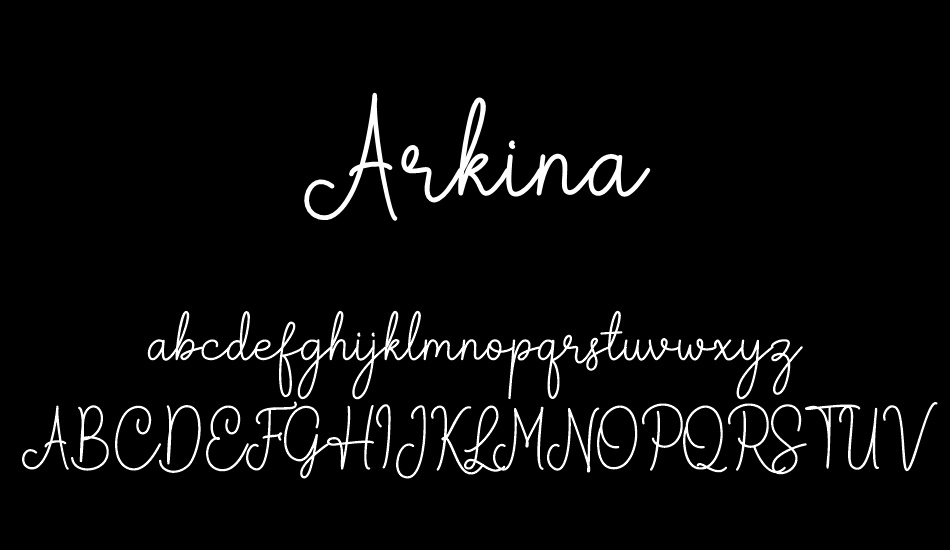 Arkina font