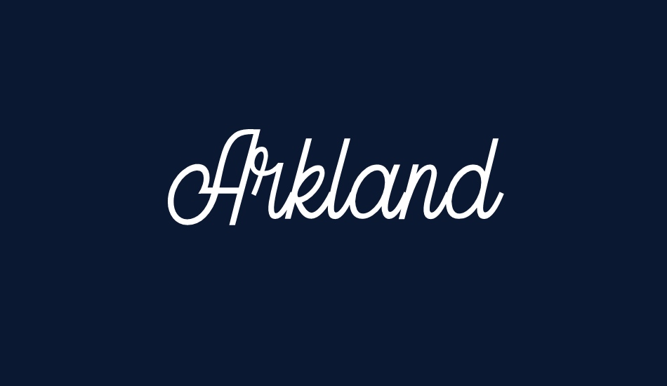 Arkland Free font big