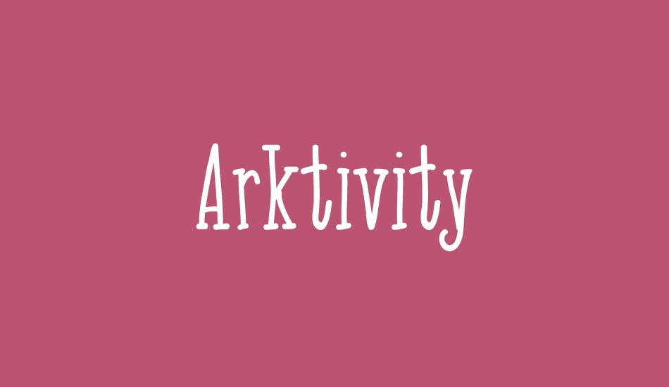 Arktivity font big