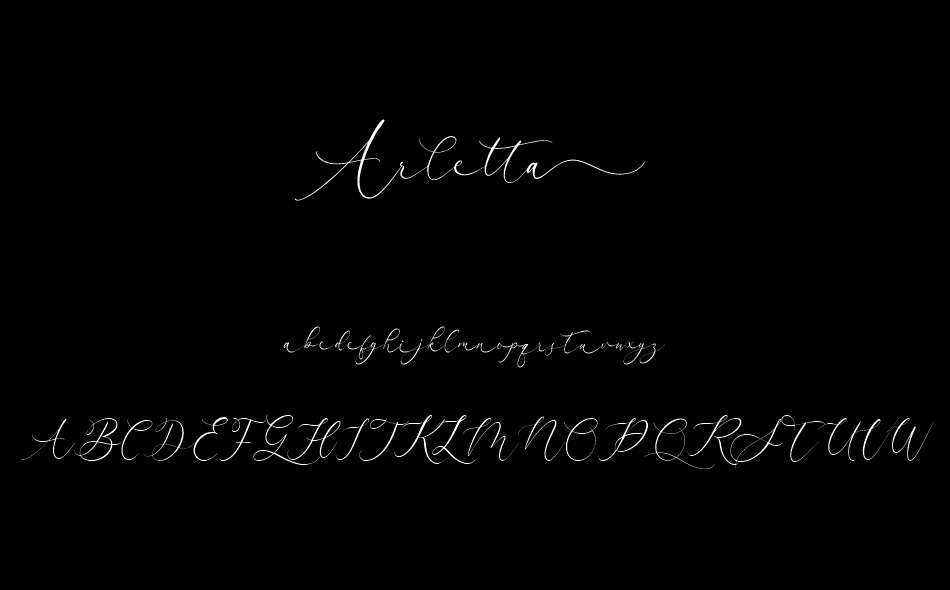 Arletta font