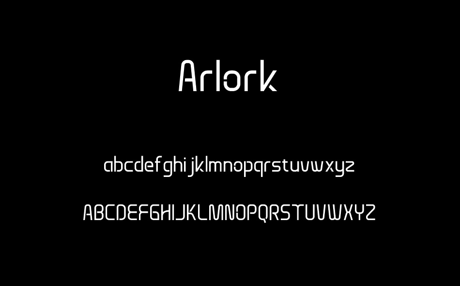 Arlork font