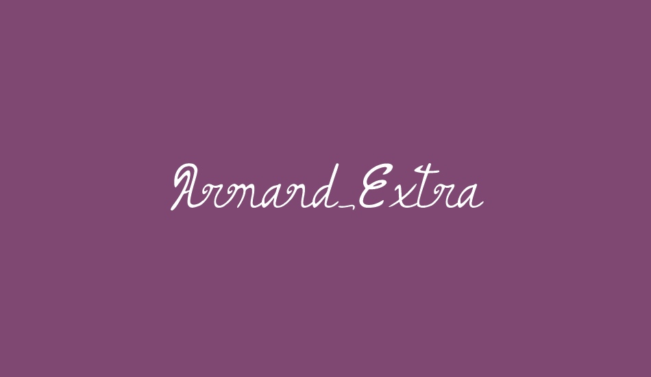 Armand_Extra font big