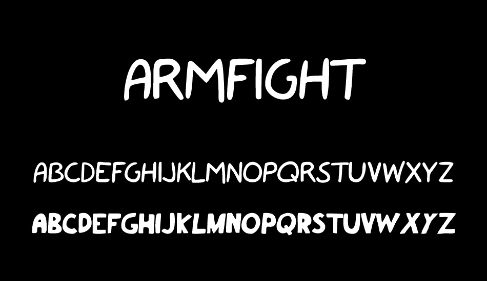 armfight font