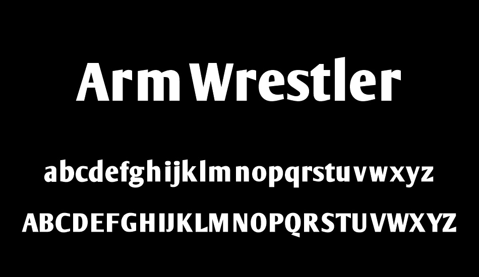 ArmWrestler font