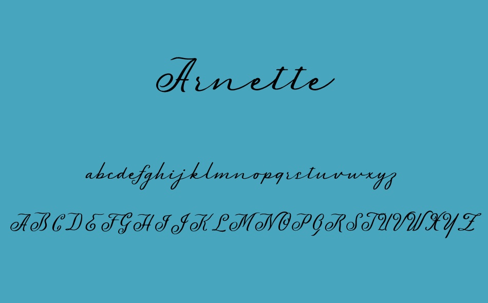 Arnette font