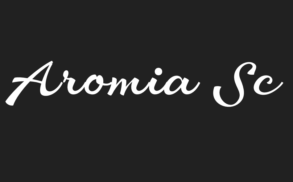 Aromia Script font big