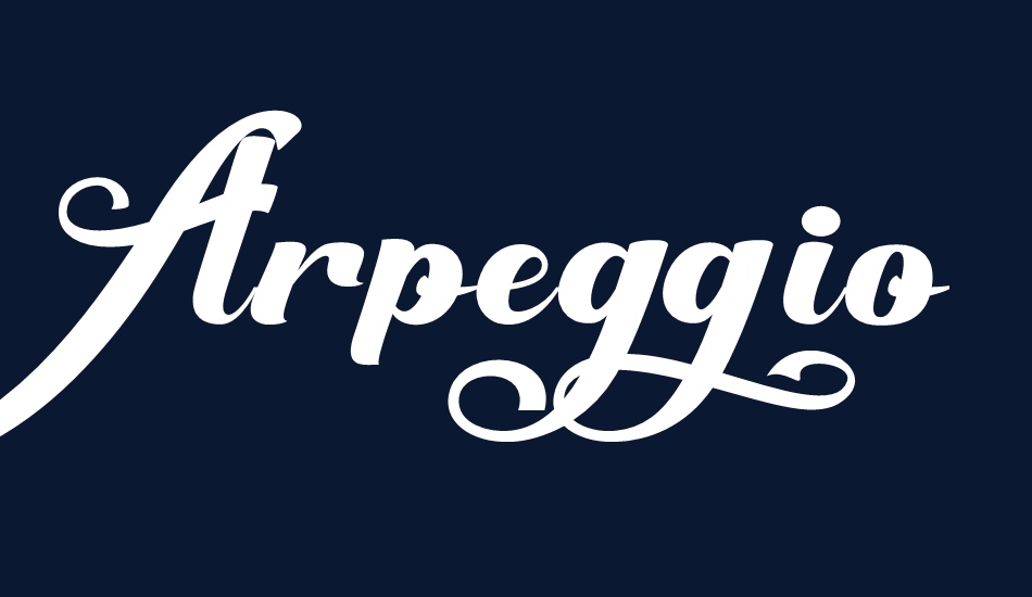 Arpeggio font big