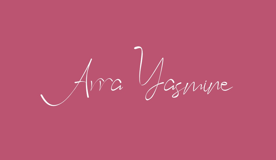 Arra Yasmine font big