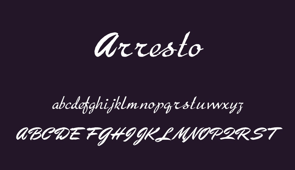 Arresto font