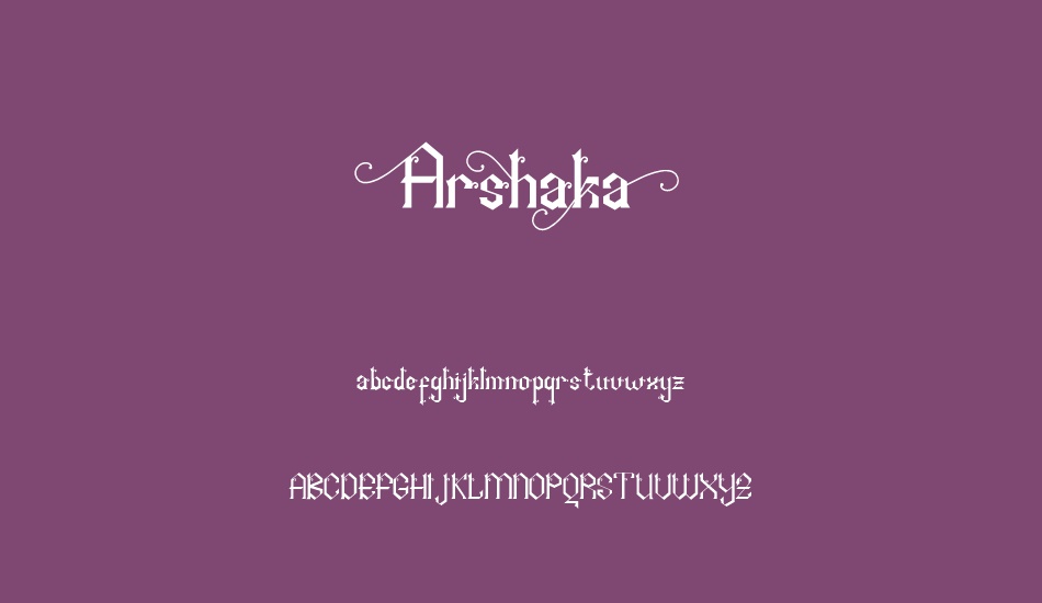 arshaka font