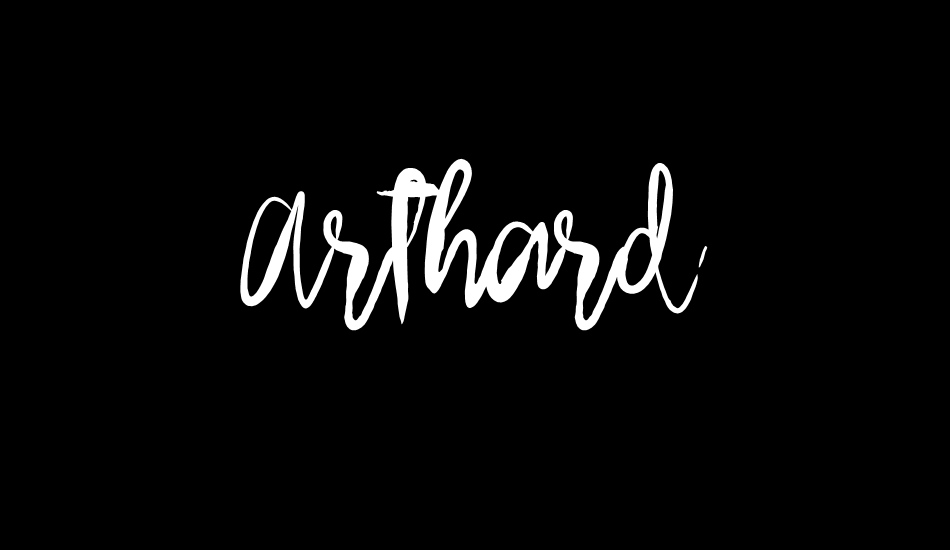 Arthard font big