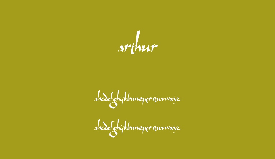 Arthur font