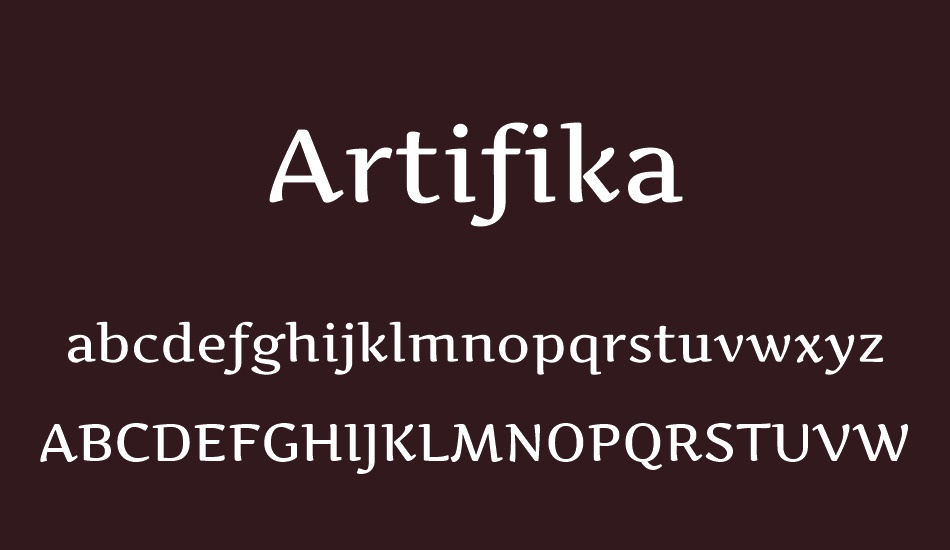 Artifika font