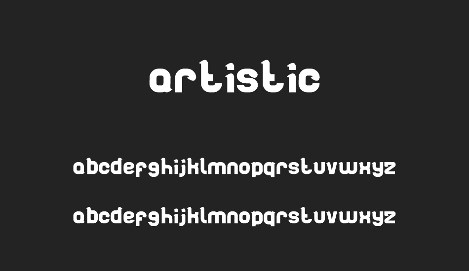 artistic font