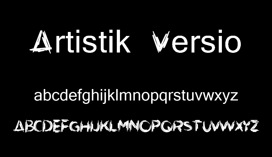 Artistik Demo Versio font