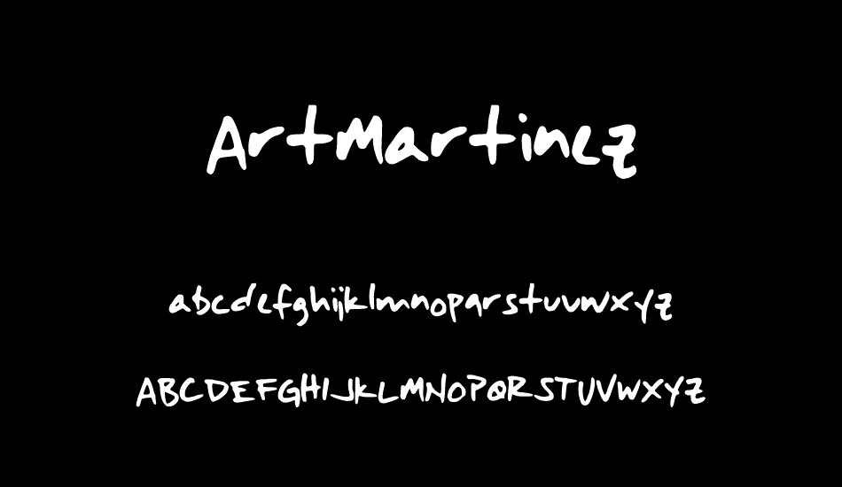 ArtMartinez font