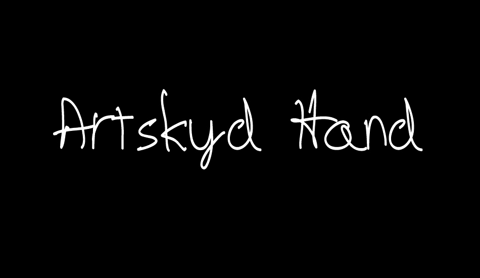 Artskyd Hand font big