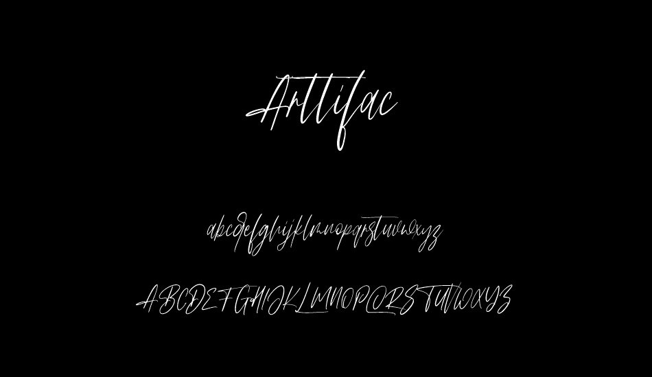 Arttifac Free font