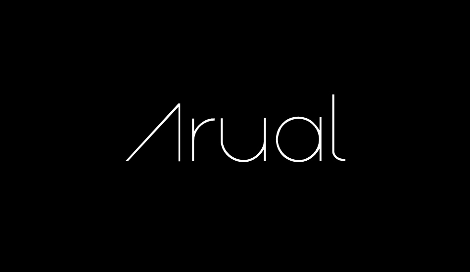 Arual font big