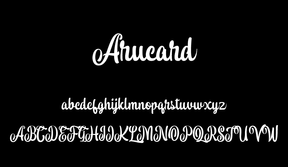 Arucard font