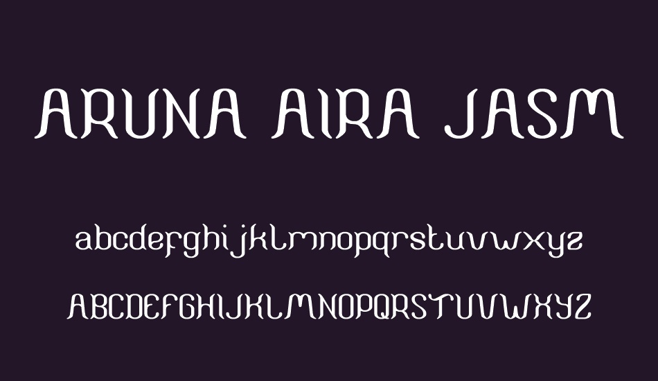 Aruna Aira Jasmine free font