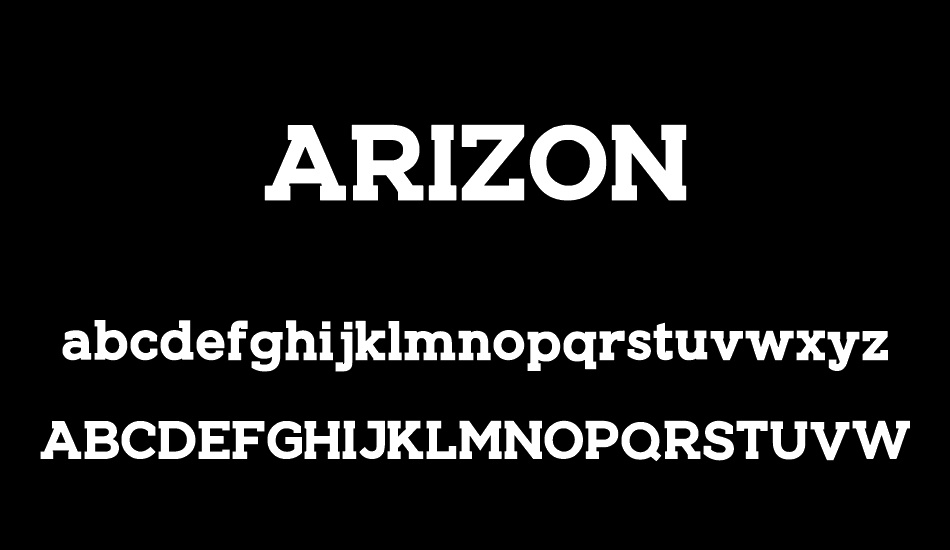 ARIZON font