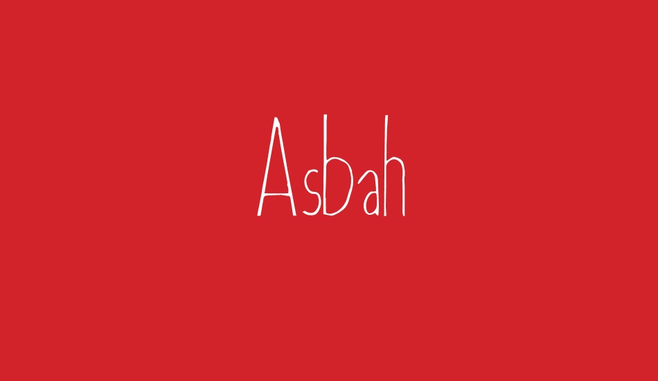 Asbah font big