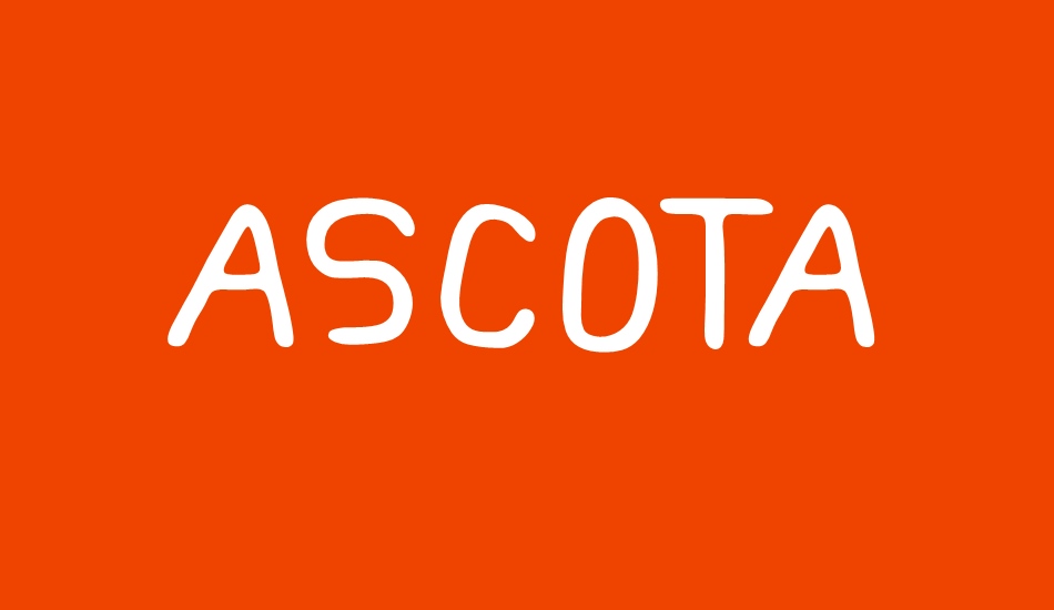 ASCOTA font big