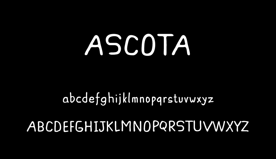 ASCOTA font