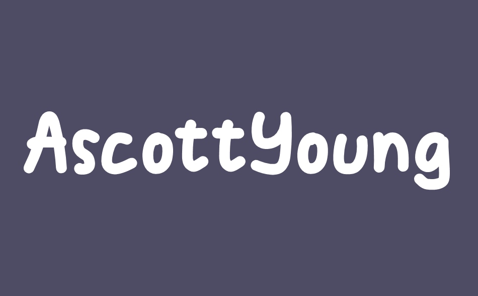 Ascott Young font big