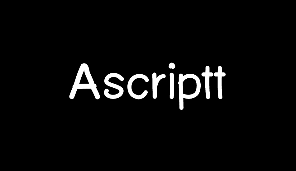 Ascriptt font big