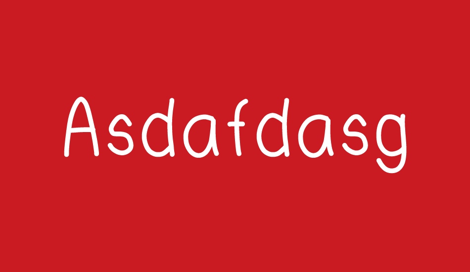 Asdafdasg font big