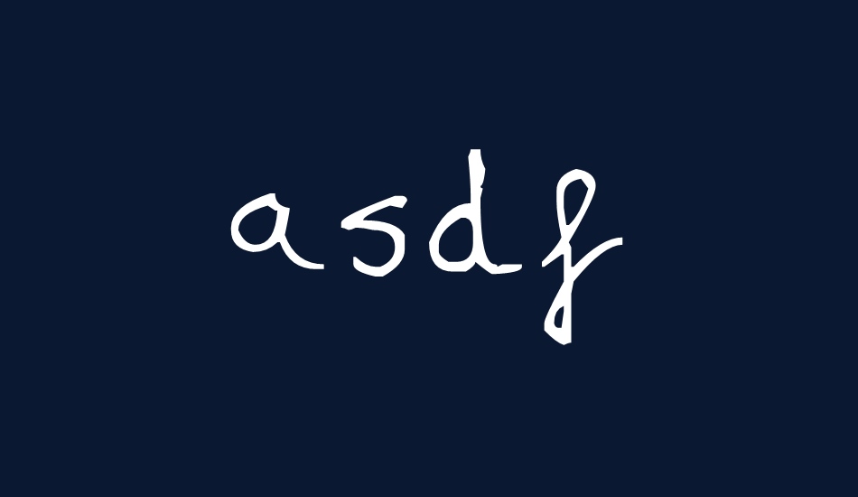 asdf font big