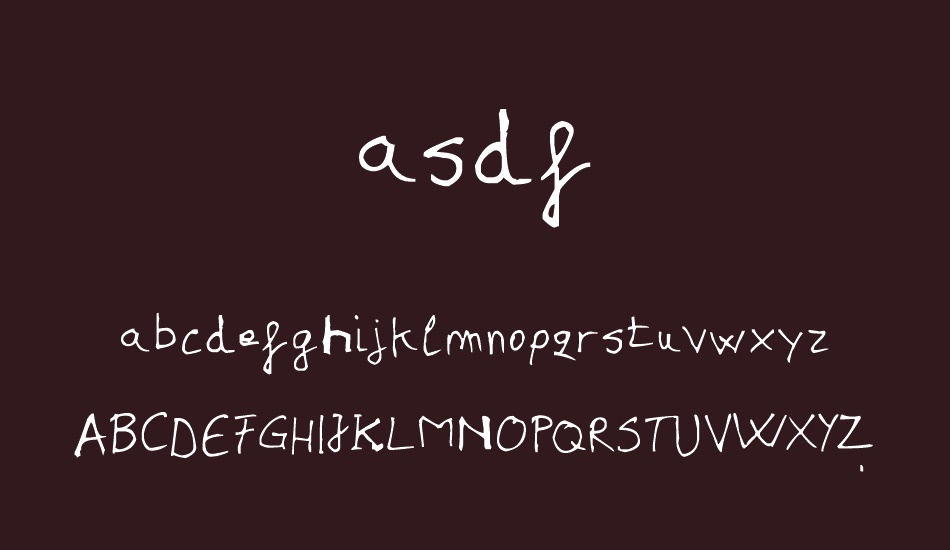 asdf font