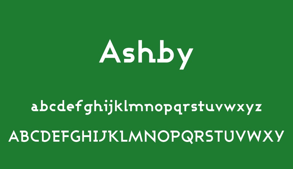 Ashby font